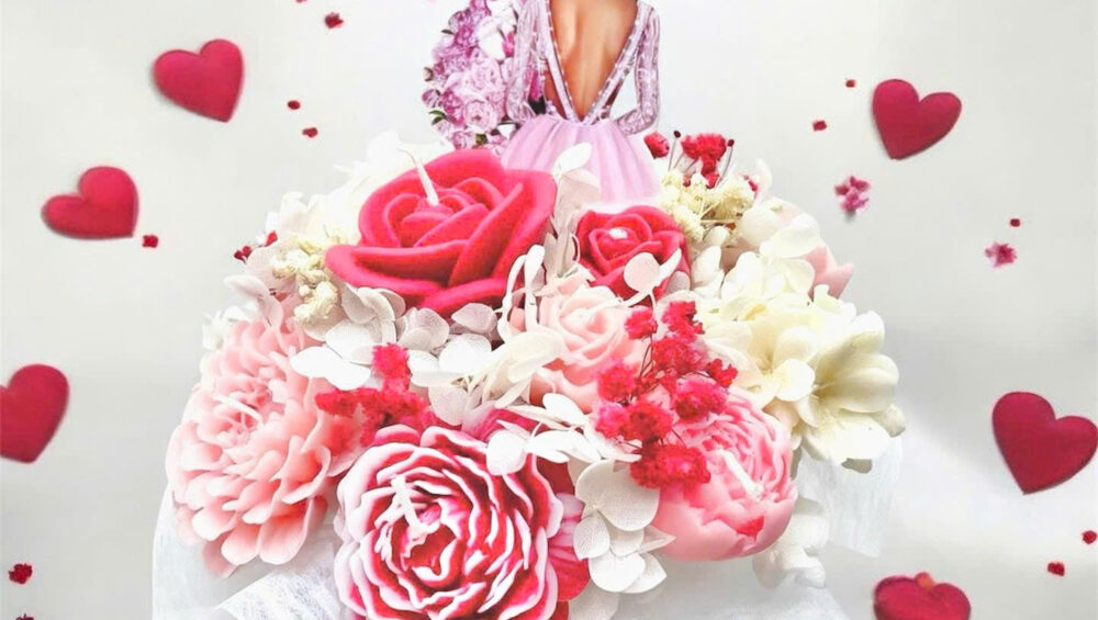 Chậu hoa nến thơm