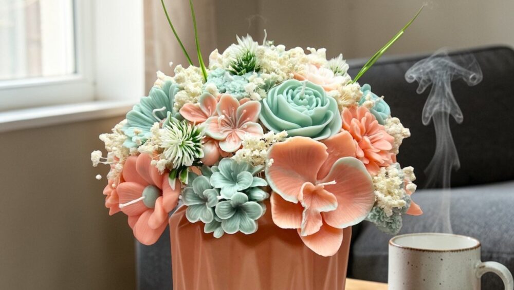 Chậu hoa nến thơm