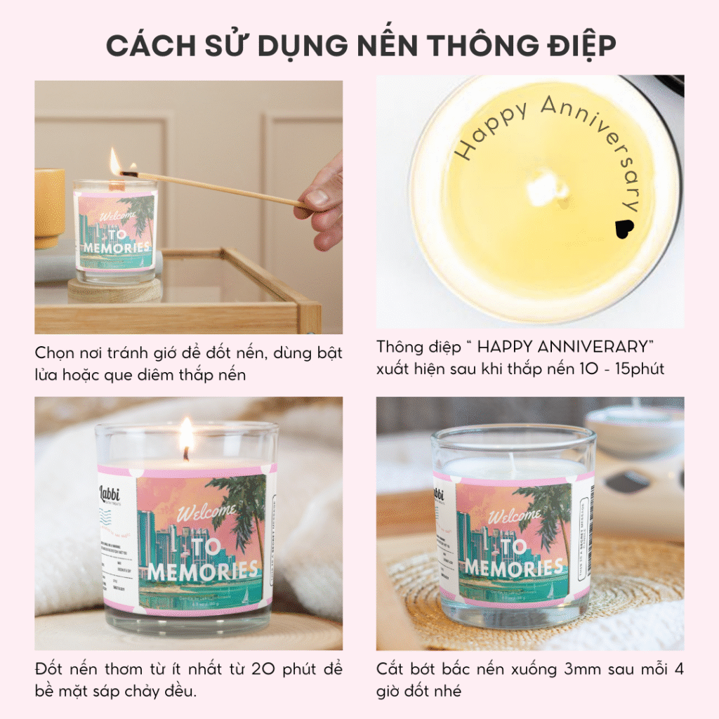 Sáp nến thơm thông điệp là loại nến không chỉ tạo ra hương thơm mà còn được thiết kế với những câu châm ngôn, thông điệp tích cực hoặc lời nhắc nhở về cuộc sống