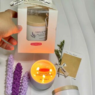 nến thơm thông điệp ẩn Can Lãnh, nến sáp ong đậu nành quà tặng bí mật