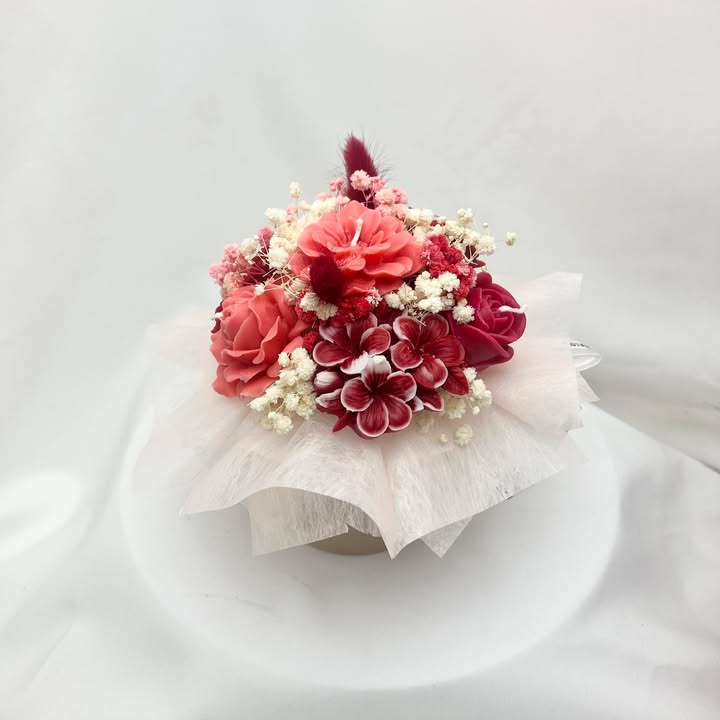 Chậu hoa nến thơm_chậu 7 bông