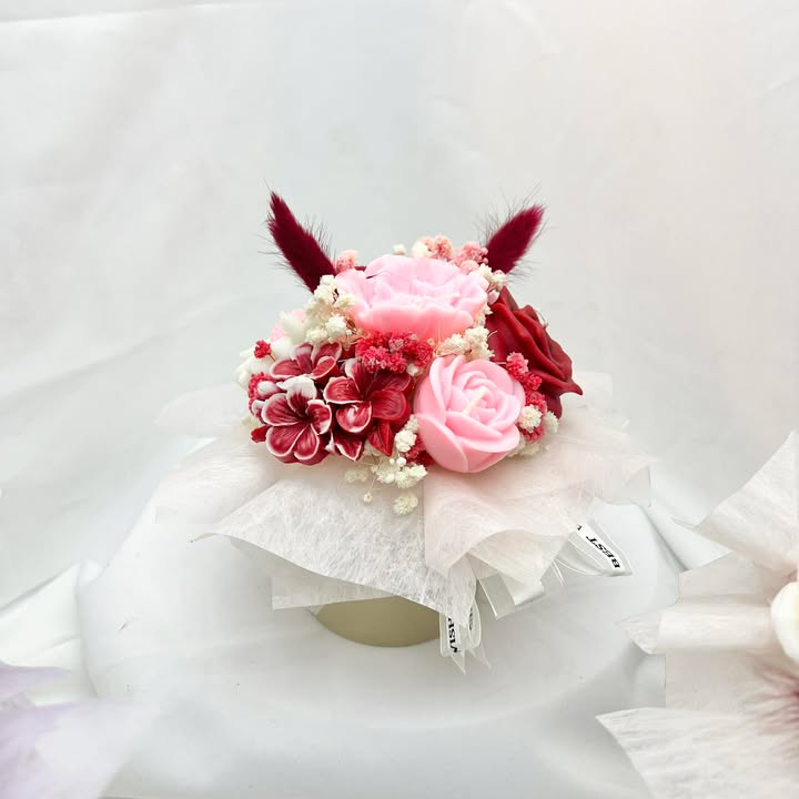 Chậu hoa nến thơm_chậu 7 bông