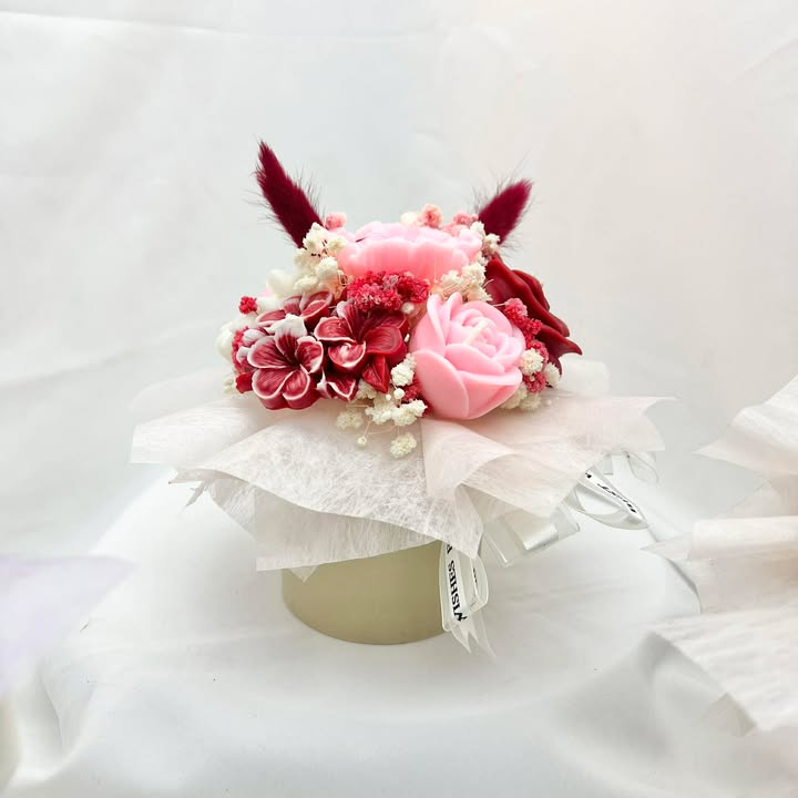 Chậu hoa nến thơm_chậu 7 bông