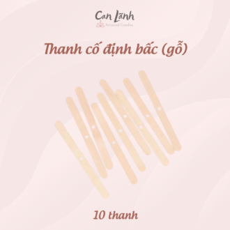 Thanh gỗ cố định bấc nến có lỗ tâm làm hoa nến thơm nghệ thuật Can Lãnh
