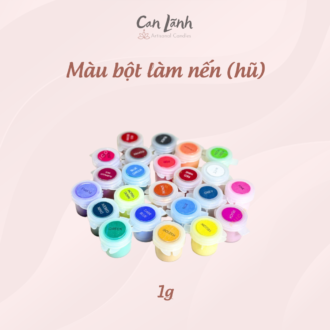 Các hũ màu bột làm nến thơm nghệ thuật 1g đa dạng màu sắc tại Can Lãnh