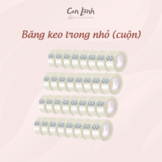 Các cuộn băng keo trong nhỏ đóng gói giỏ hoa nến thơm nghệ thuật Can Lãnh