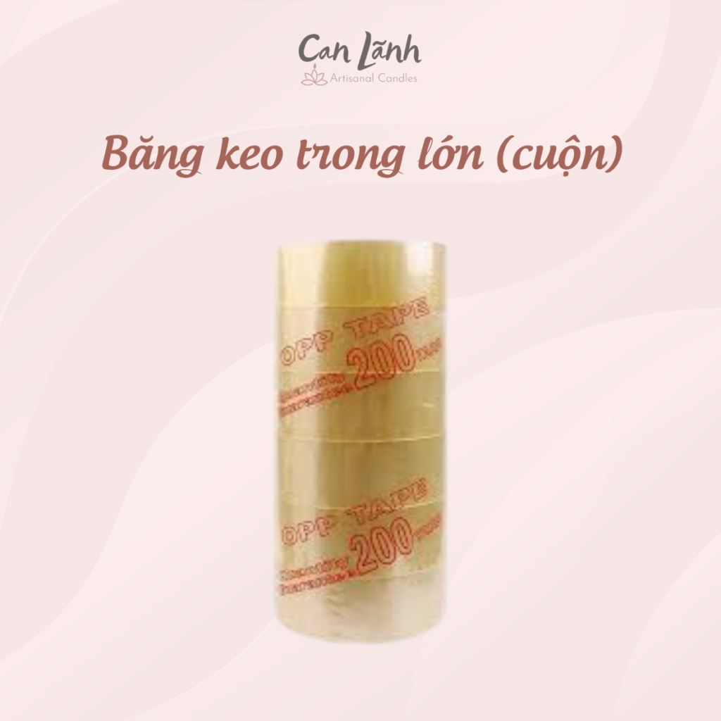 Các cuộn băng keo trong lớn OPP 200 yard đóng gói kiện hàng hoa nến thơm Can Lãnh