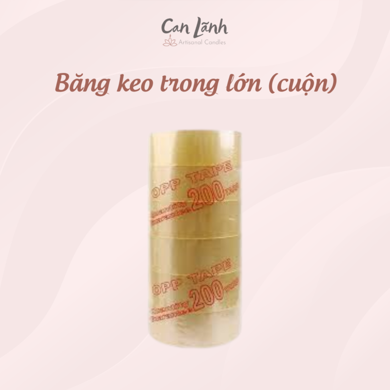 Các cuộn băng keo trong lớn OPP 200 yard đóng gói kiện hàng hoa nến thơm Can Lãnh