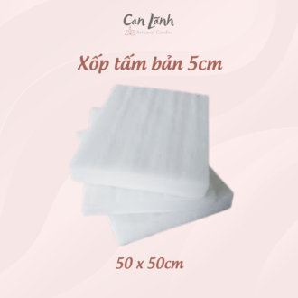 Các tấm xốp trắng bản 5cm kích thước 50x50cm làm cốt cắm hoa nến thơm Can Lãnh