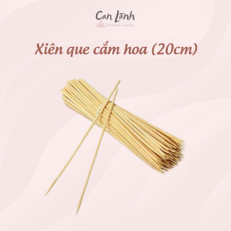 Bó xiên que tre cắm hoa nghệ thuật dài 20cm dùng cho set quà hoa nến Can Lãnh