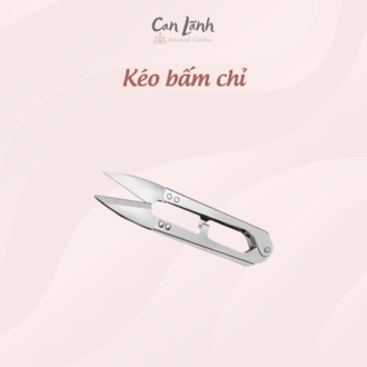Kéo bấm chỉ bằng thép bạc sắc bén chuyên dùng để cắt tỉa tim nến và phụ kiện handmade Can Lãnh