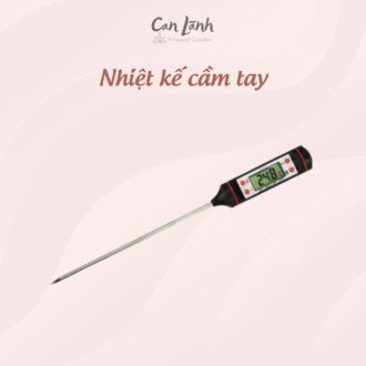 Nhiệt kế kim điện tử cầm tay đo nhiệt độ sáp làm hoa nến thơm Can Lãnh
